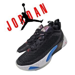 JORDAN LUKE 1 SNEAKERS BASKETBALL BLACK SIGNAL BLUE METALLIC FB1800-004 SZ 11